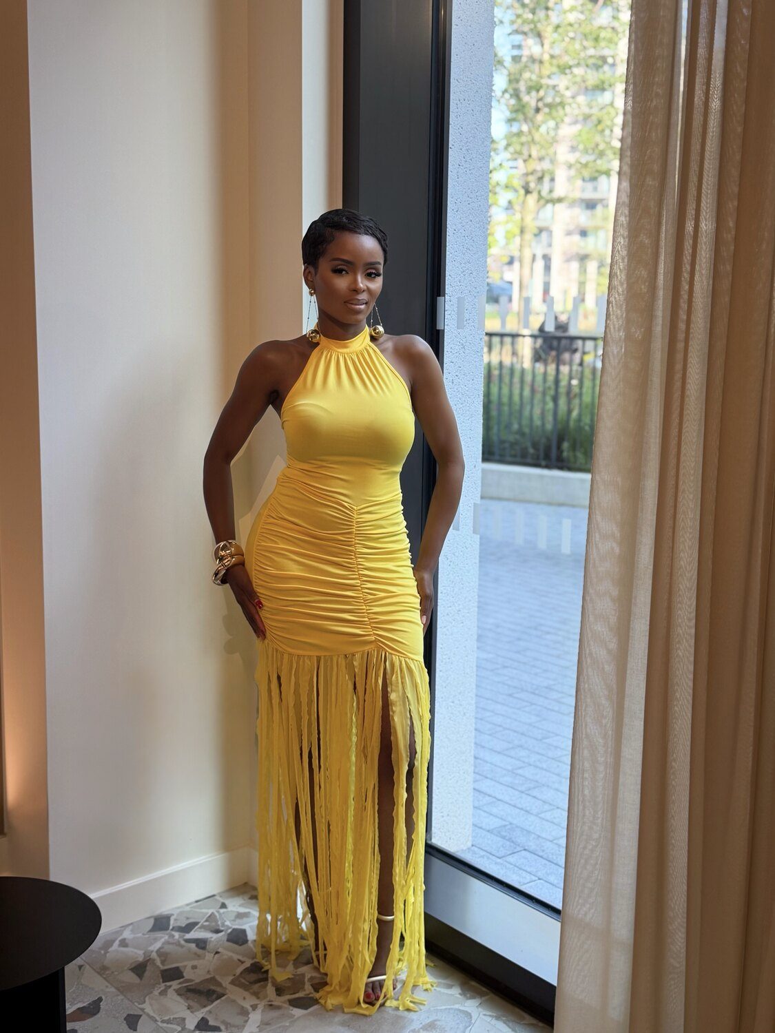 The Favour Fringe Gown, view 3