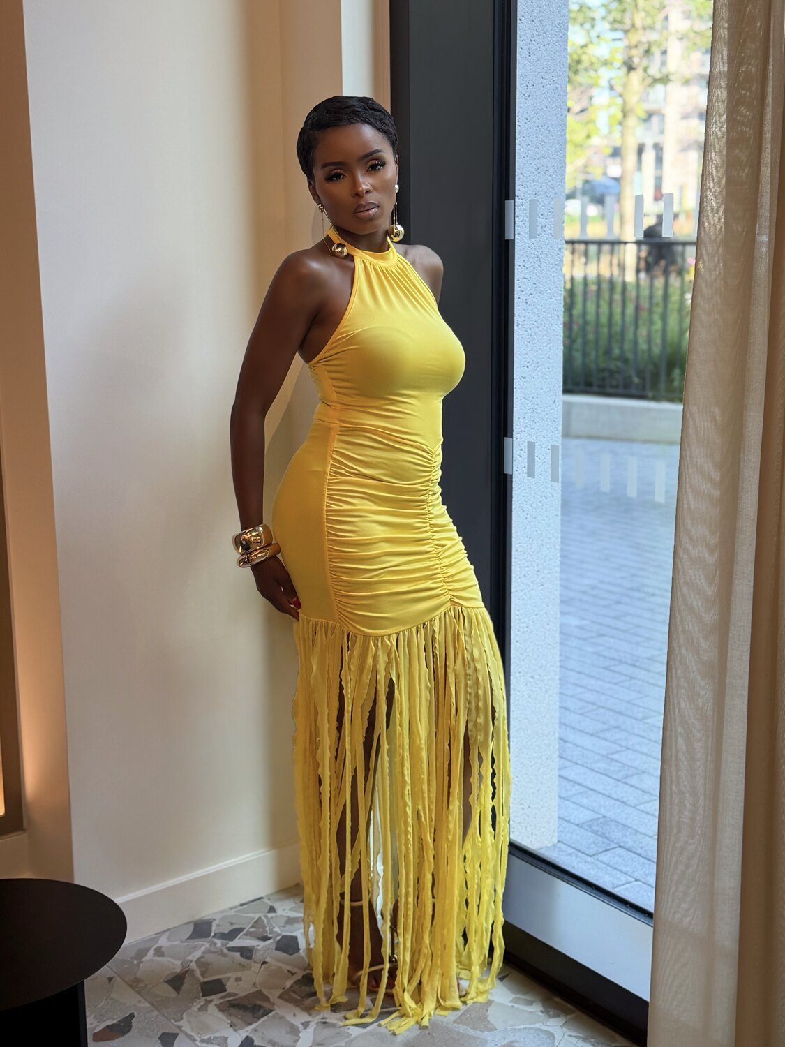 The Favour Fringe Gown, view 4