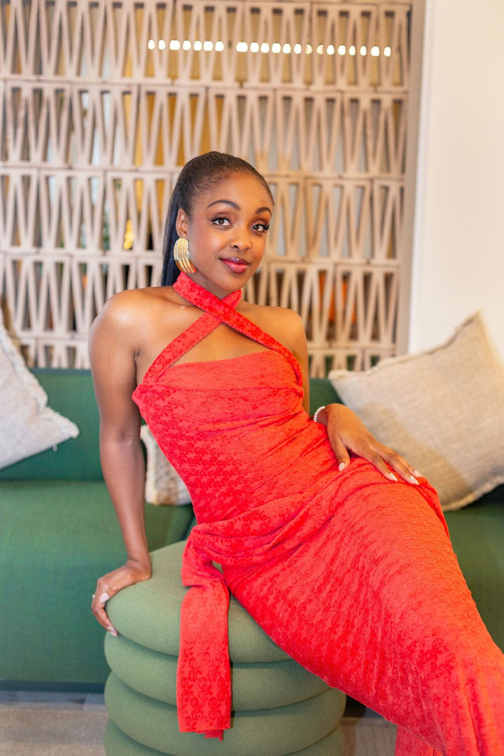 The Esther Royale Gown in red